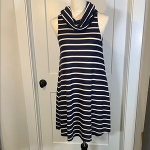 Socialite Navy and White Striped Dress